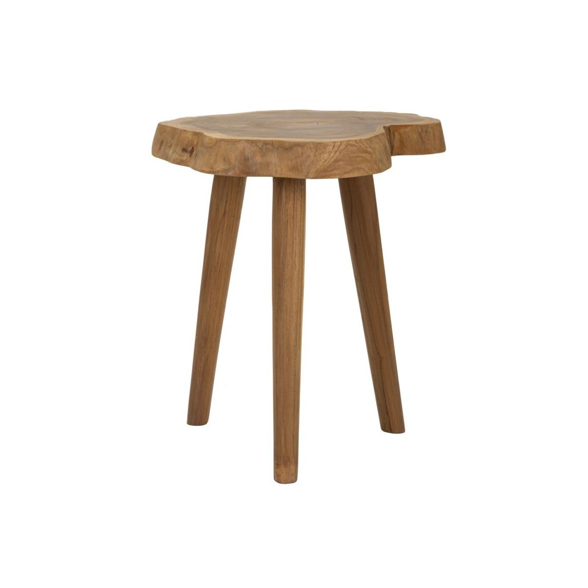 Sgabello budut in teak riciclato cm Ø 38x45 (pezzi unici - non rip. in serie)