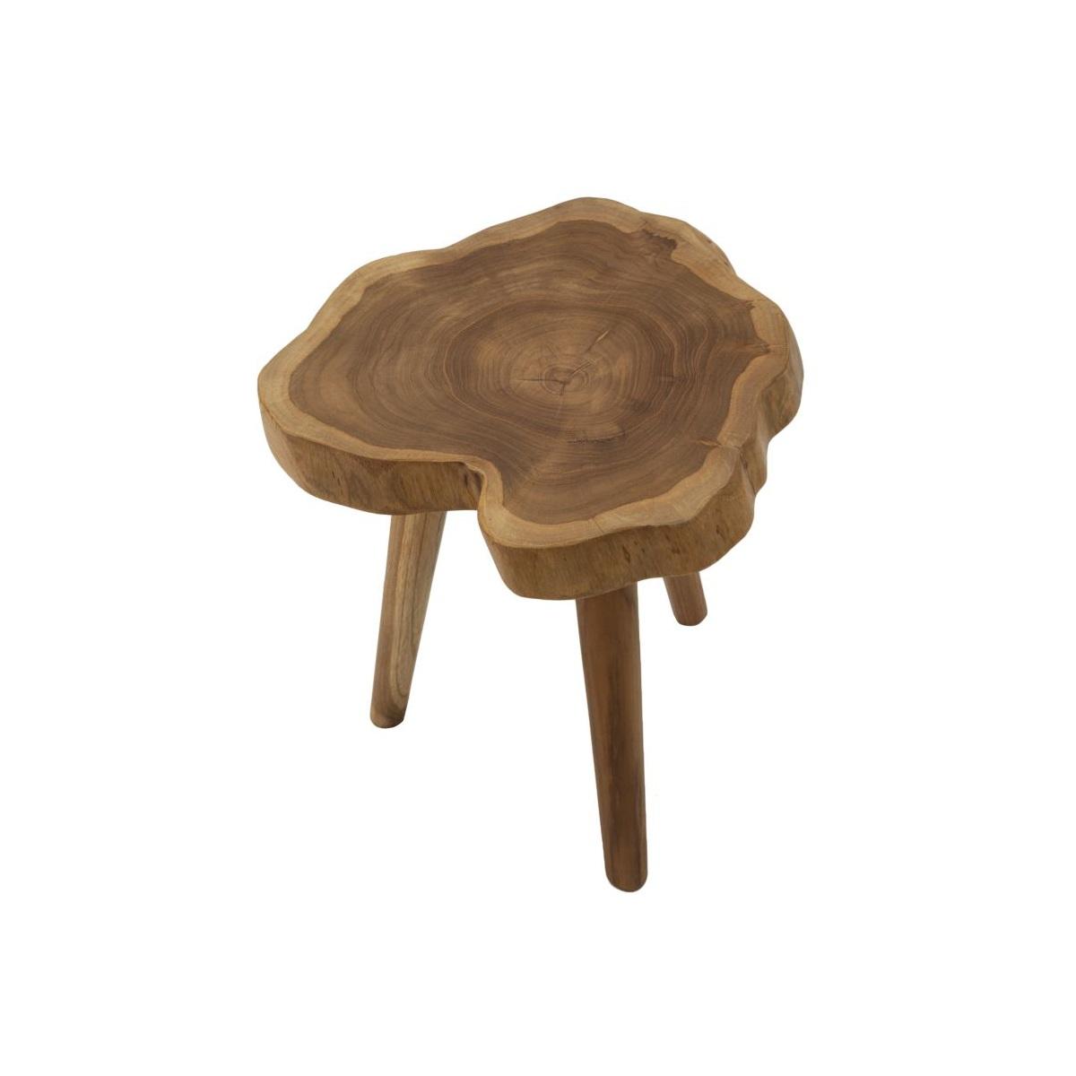 Sgabello budut in teak riciclato cm Ø 38x45 (pezzi unici - non rip. in serie)
