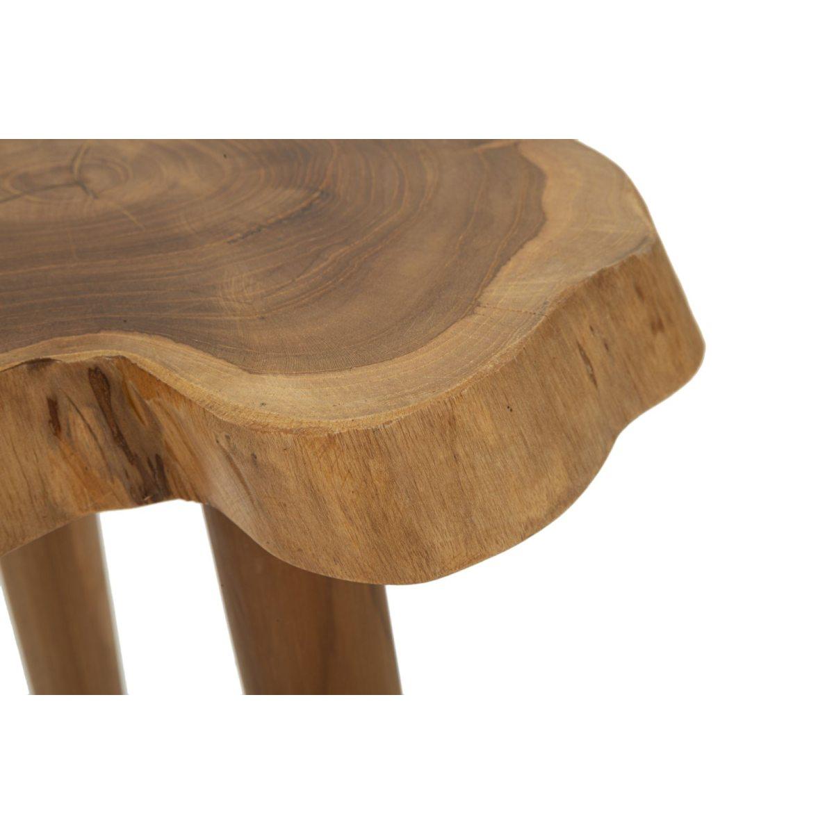 Sgabello budut in teak riciclato cm Ø 38x45 (pezzi unici - non rip. in serie)
