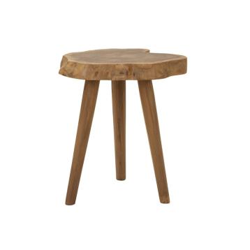 Sgabello budut in teak riciclato cm Ø 38x45 (pezzi unici - non rip. in serie)