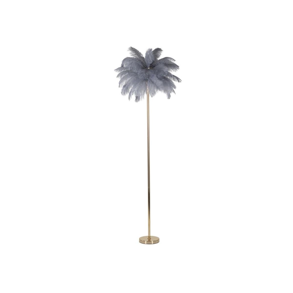 Lampada da terra palm grigia cm Ø 55x160