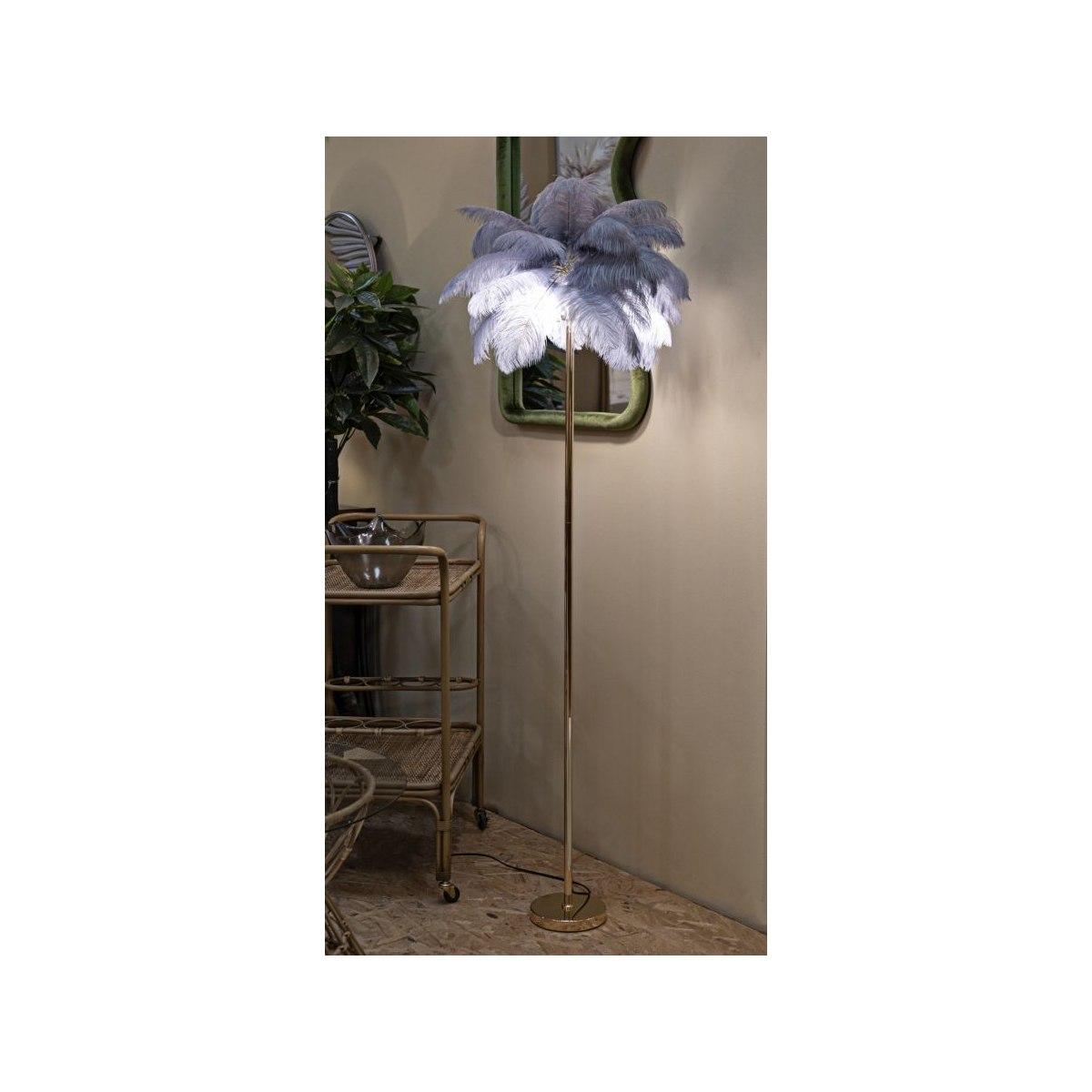 Lampada da terra palm grigia cm Ø 55x160