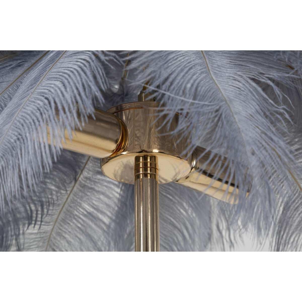 Lampada da tavolo palm grigia cm Ø 55x60