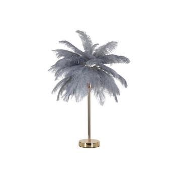 Lampada da tavolo palm grigia cm Ø 55x60