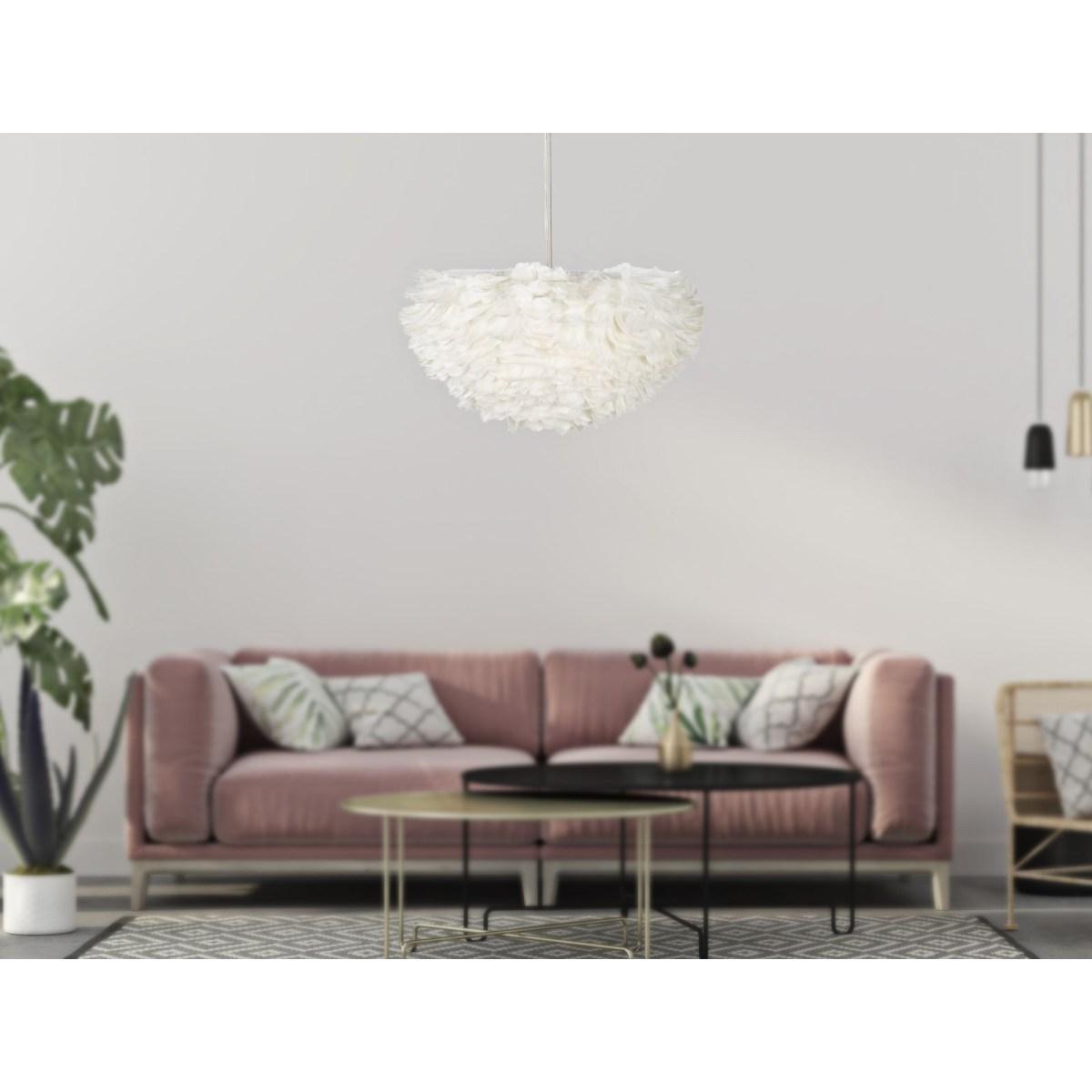 Lampadario feather cm Ø 60x30 (altezza con filo cm 110)