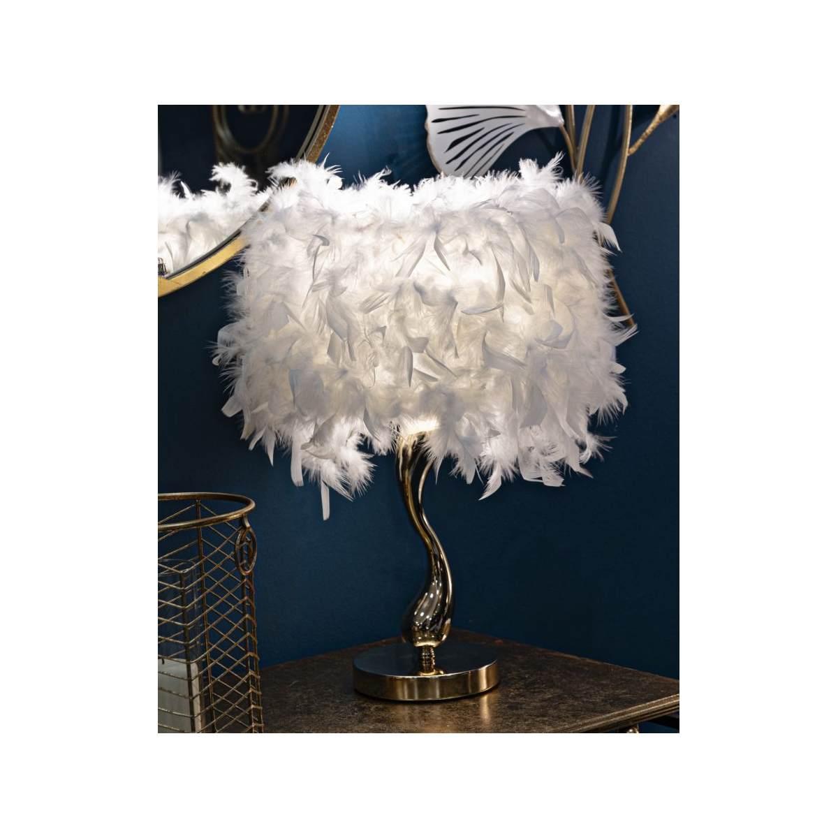 Lampada da tavolo cart bianca cm Ø 25x47