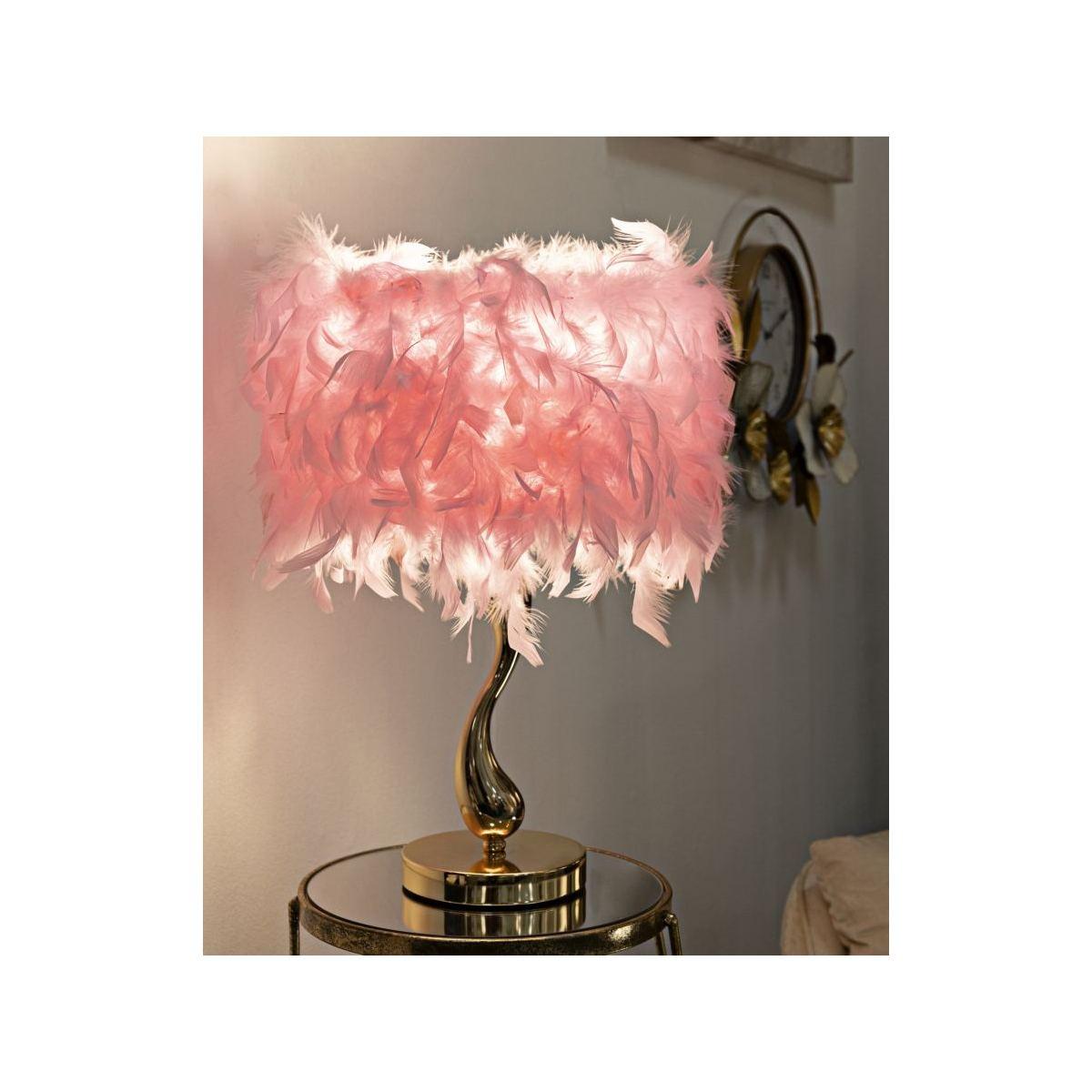 Lampada da tavolo cart rosa cm Ø 25x47