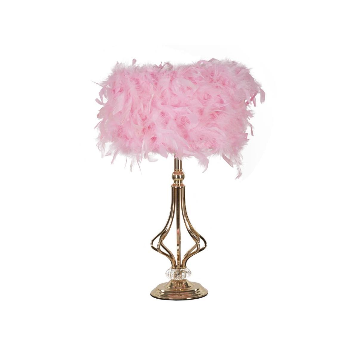 Lampada da tavolo tarty rosa cm Ø 25x54