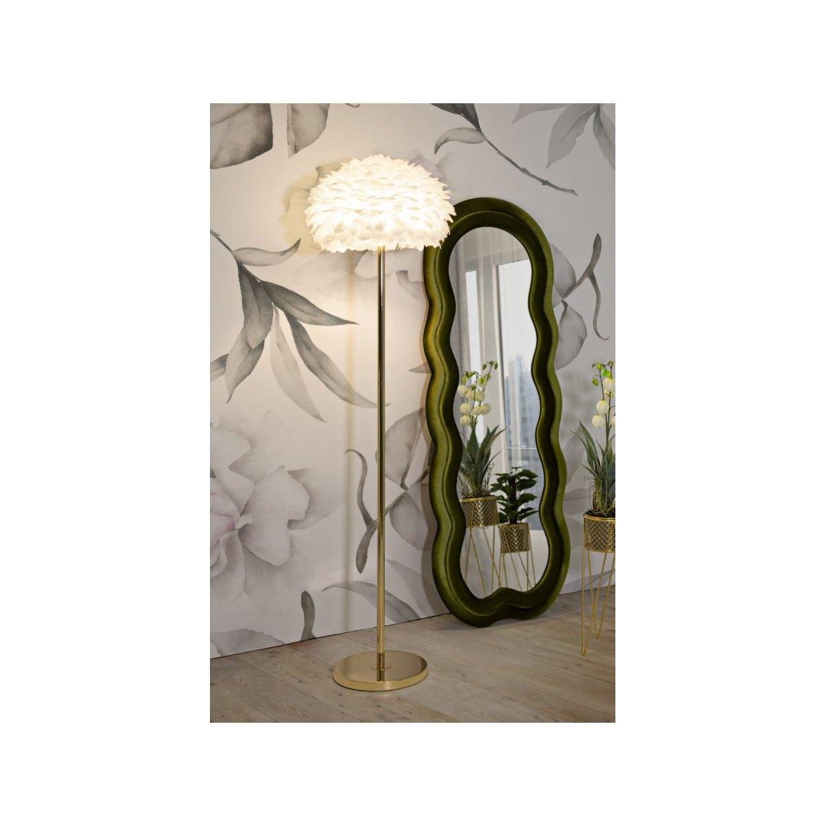 Lampada da terra feathers slim bianca cm Ø 43x170