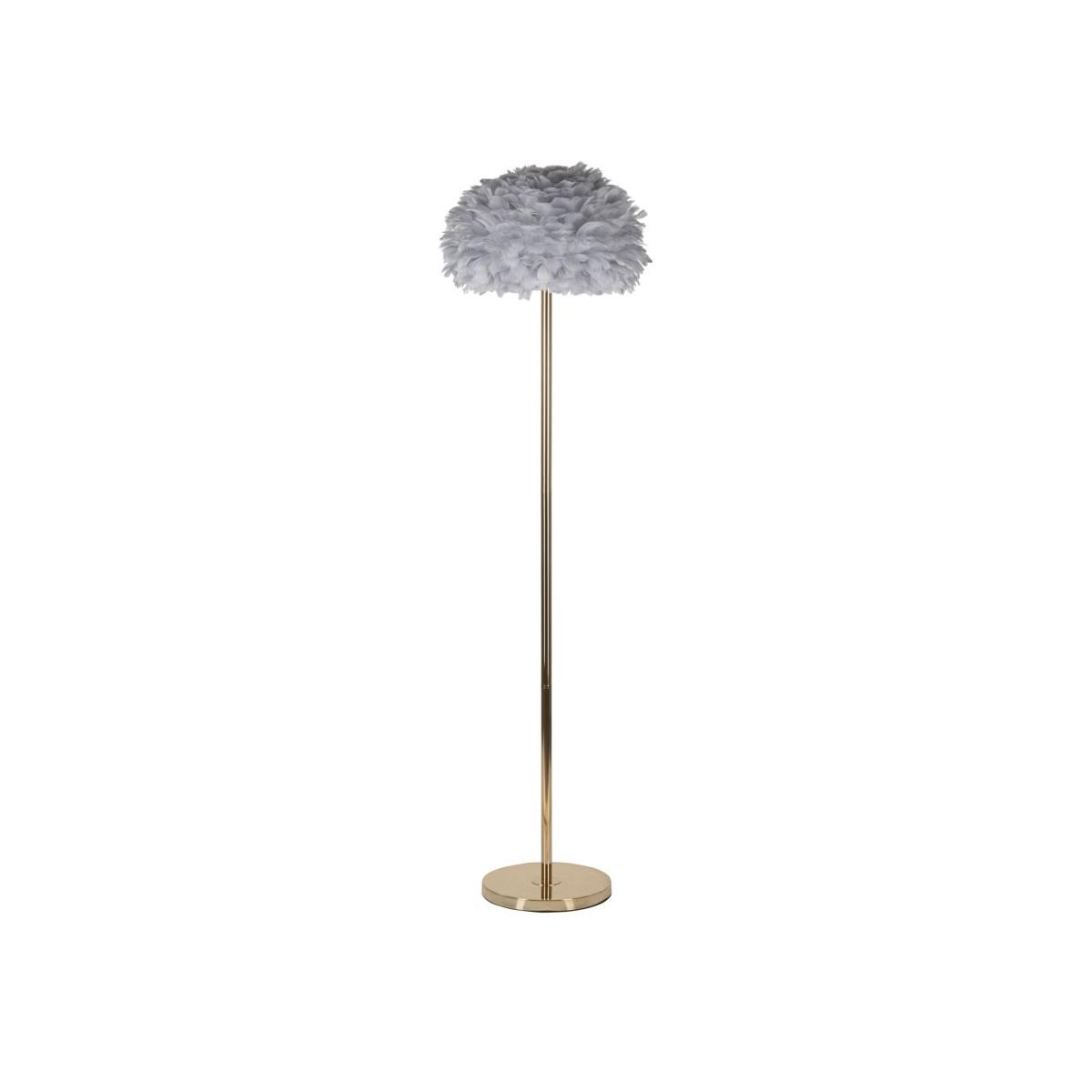 Lampada da terra feathers slim grigia cm Ø 43x170