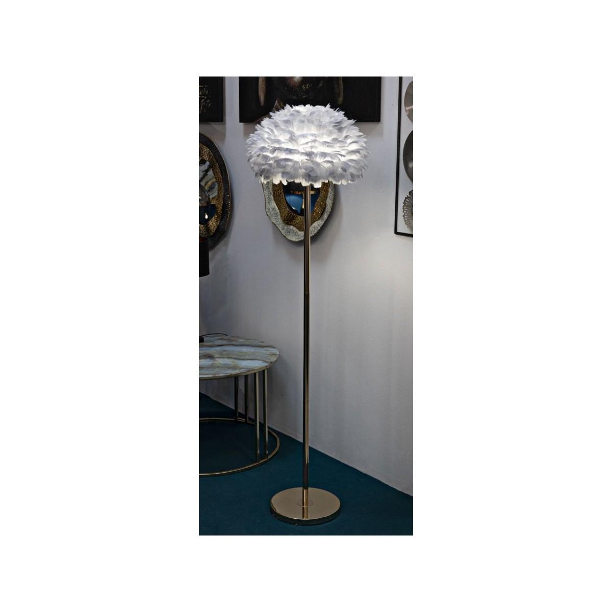 Lampada da terra feathers slim grigia cm Ø 43x170
