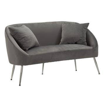 Divanetto silvery c/cuscini cm 137x69x79