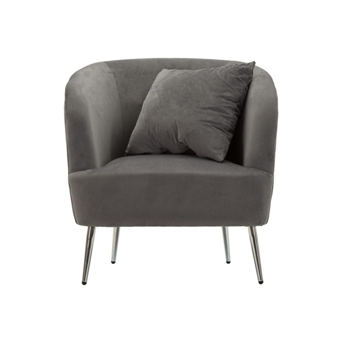 Poltrona silvery c/cuscino cm 73x66x78