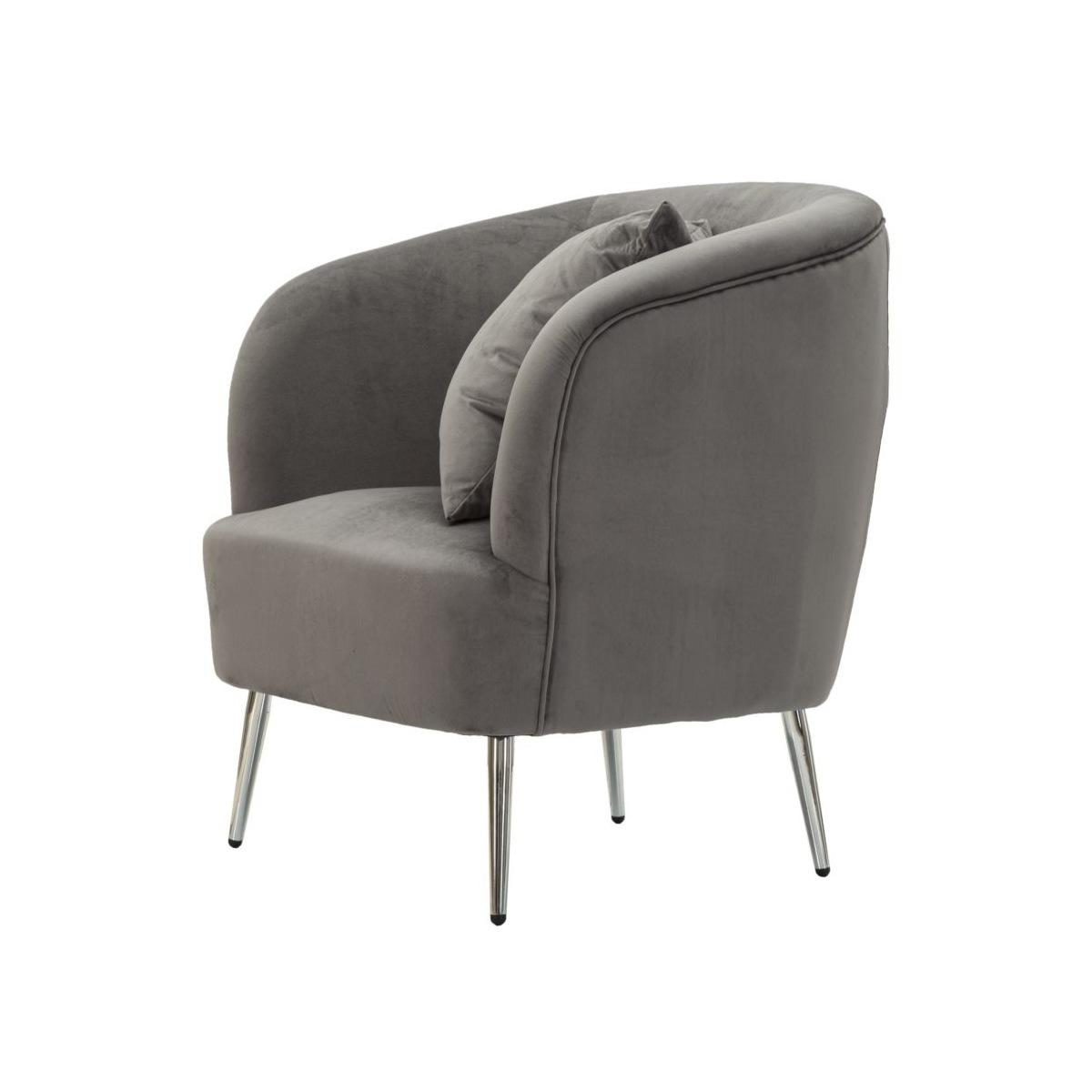 Poltrona silvery c/cuscino cm 73x66x78