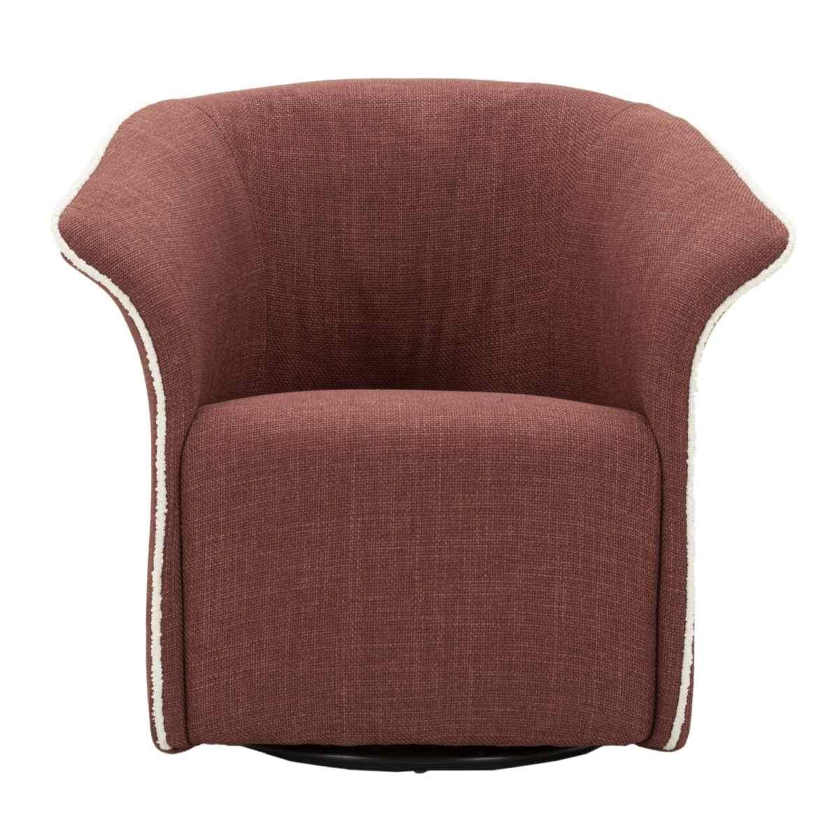 Poltrona girevole siena bordeaux cm 83,5x66x80 (seduta altezza cm 42)