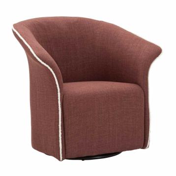 Poltrona girevole siena bordeaux cm 83,5x66x80 (seduta altezza cm 42)