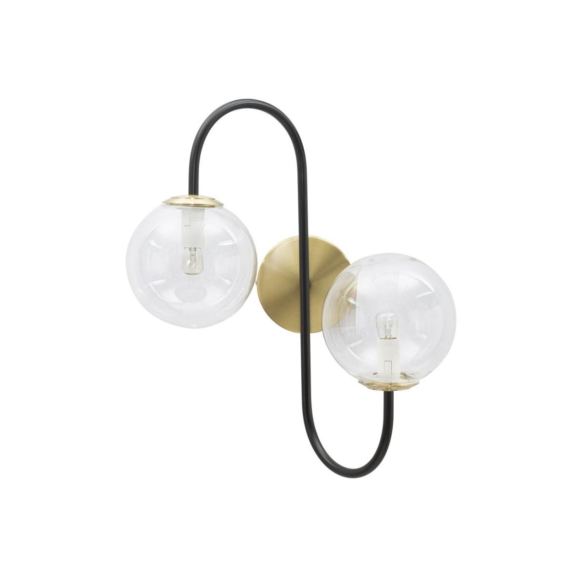 Lampada da muro iron black cm 36x24x45