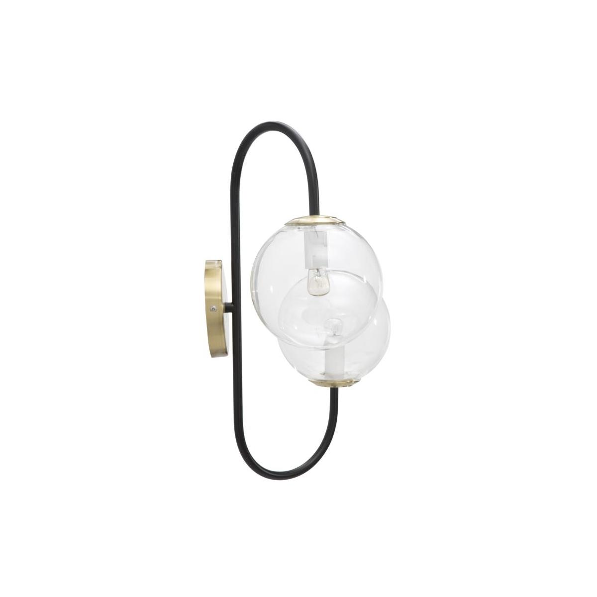 Lampada da muro iron black cm 36x24x45