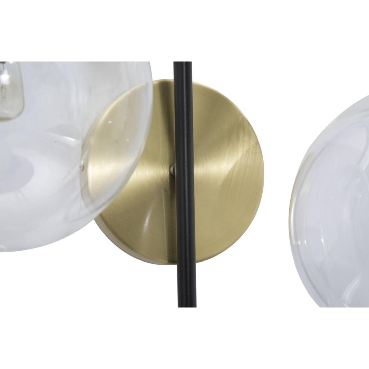 Lampada da muro iron black cm 36x24x45
