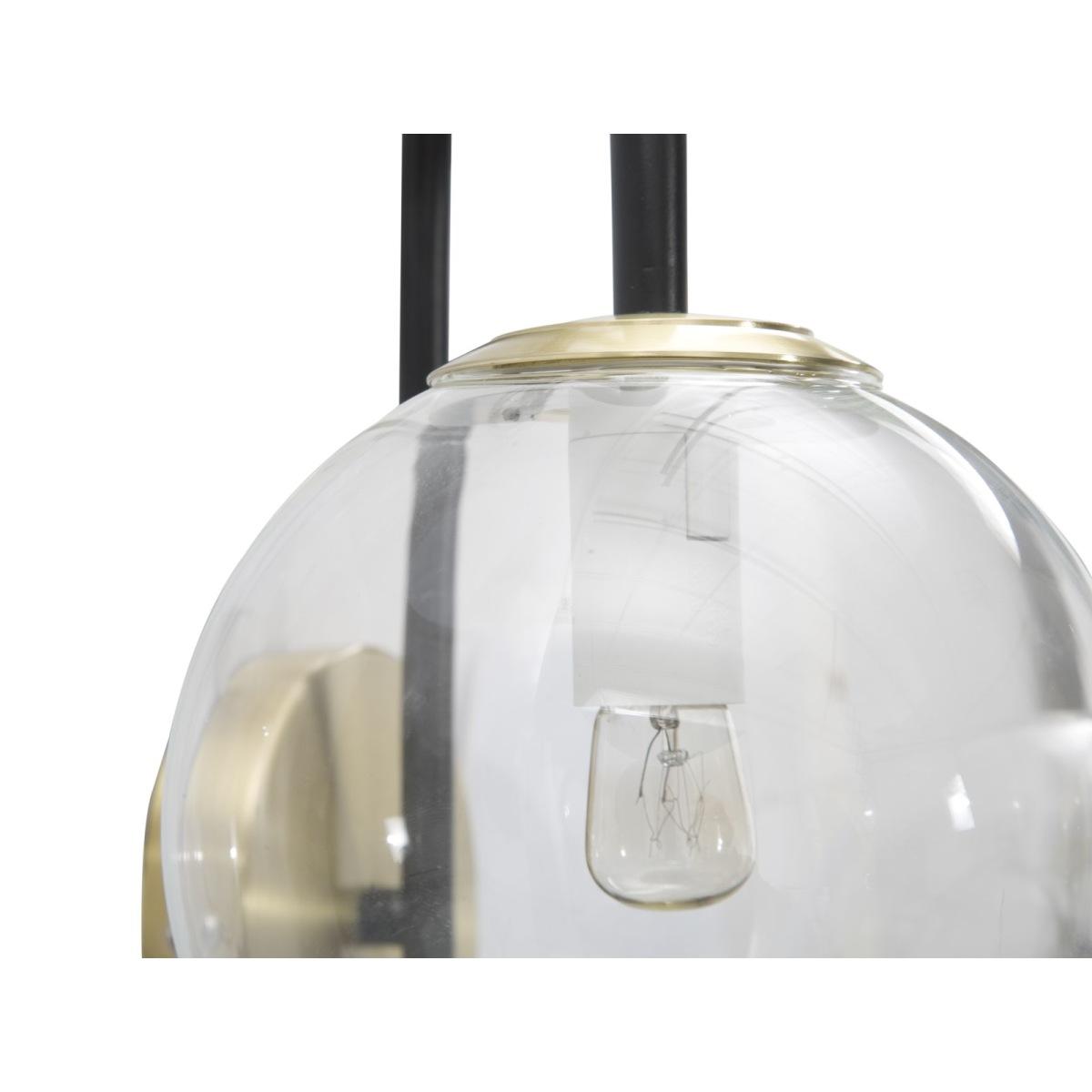 Lampada da muro iron black cm 36x24x45