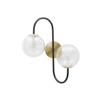 Lampada da muro iron black cm 36x24x45