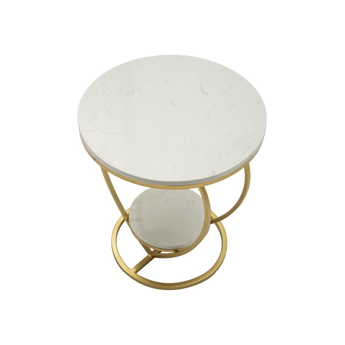Tavolinetto heart oro cm Ø 40x45,5