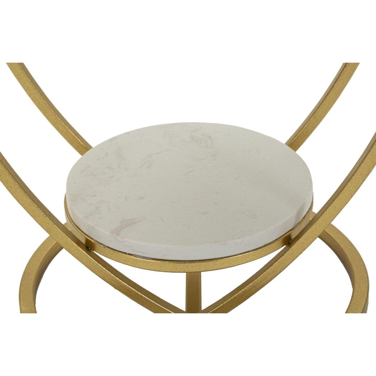 Tavolinetto heart oro cm Ø 40x45,5