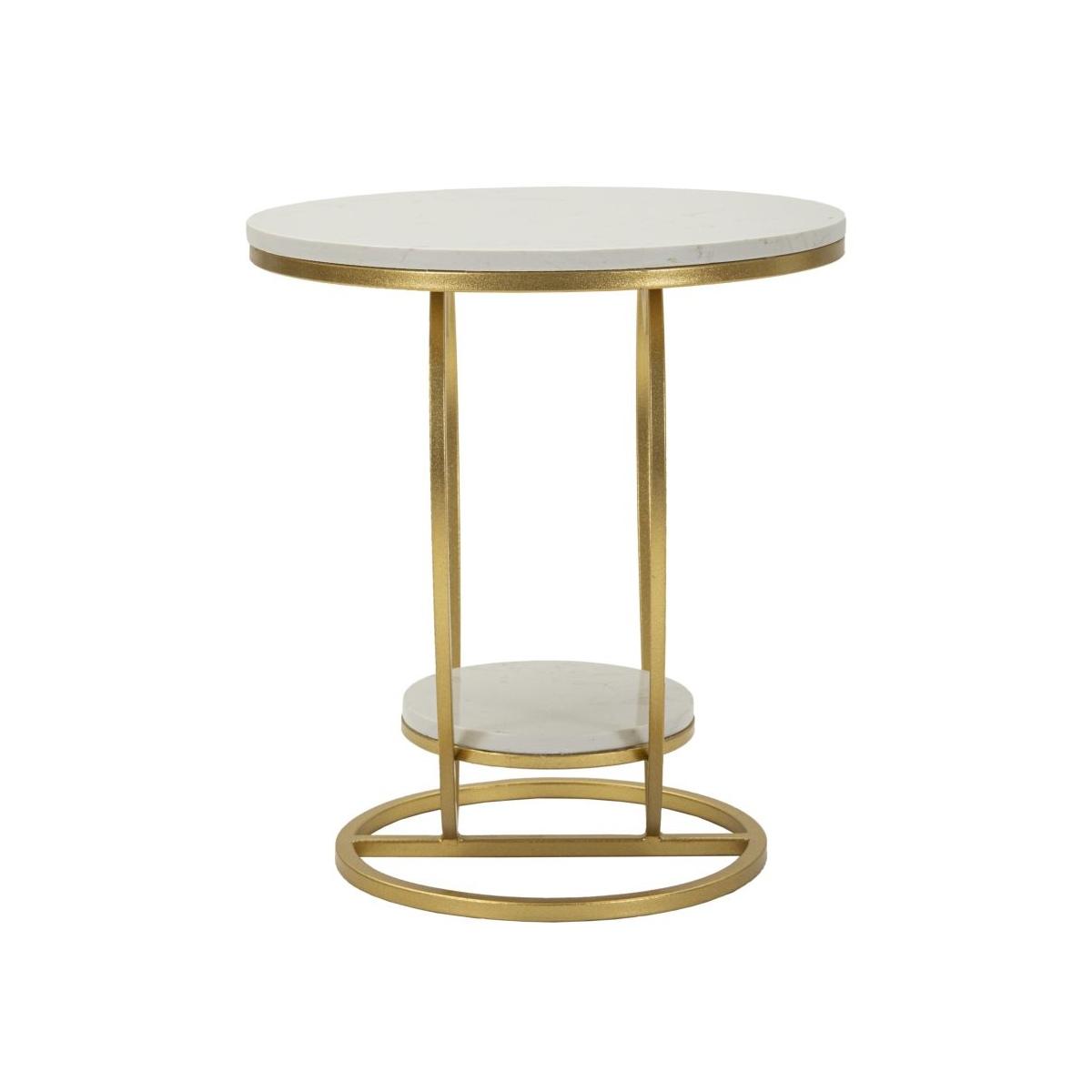 Tavolinetto heart oro cm Ø 40x45,5