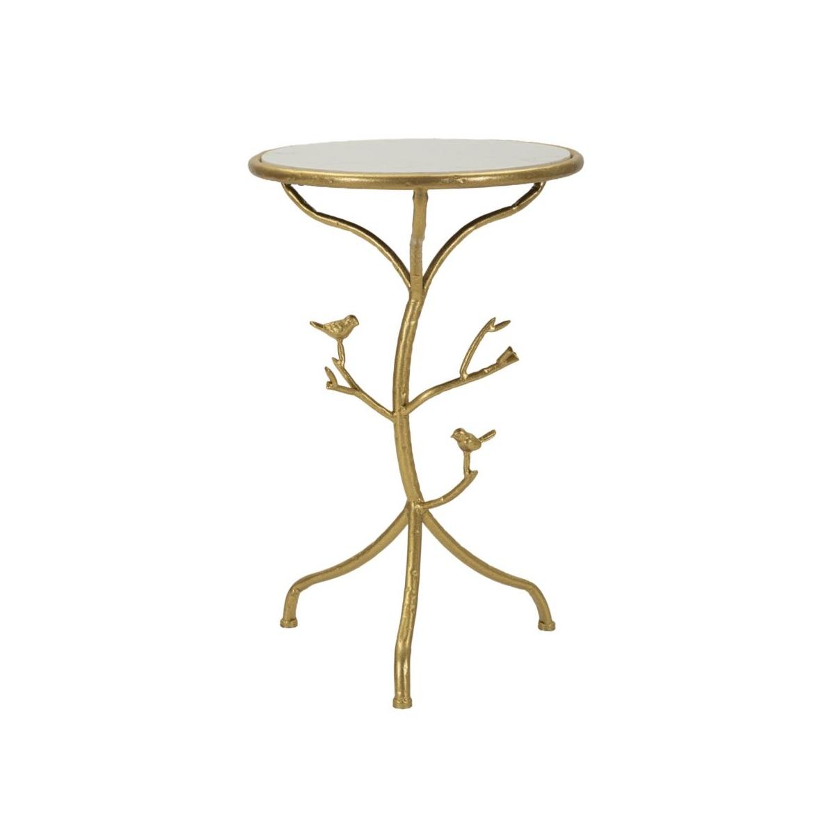 Tavolinetto birds marble cm Ø 38x60