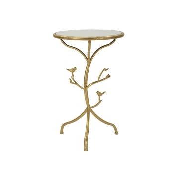 Tavolinetto birds marble cm Ø 38x60