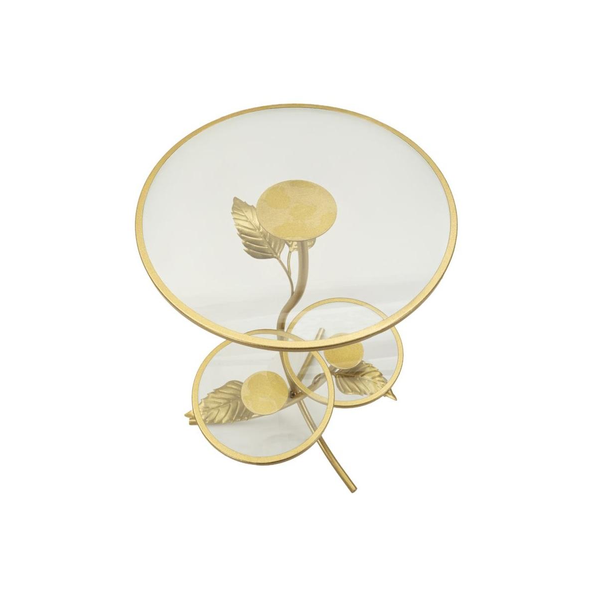 Tavolinetto 3 ripiani leaf cm Ø 54x47x69,5