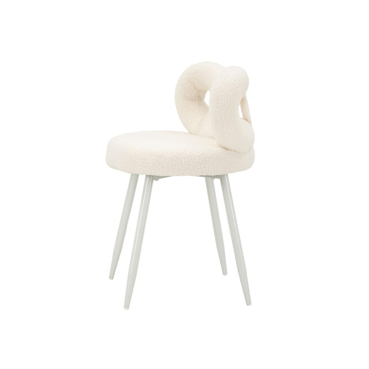 Sedia mini ilary bianca cm Ø 40x67<br> (altezza seduta cm 46)