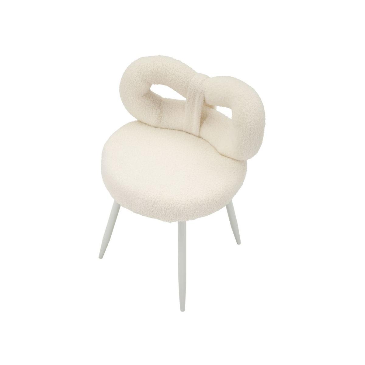 Sedia mini ilary bianca cm Ø 40x67<br> (altezza seduta cm 46)