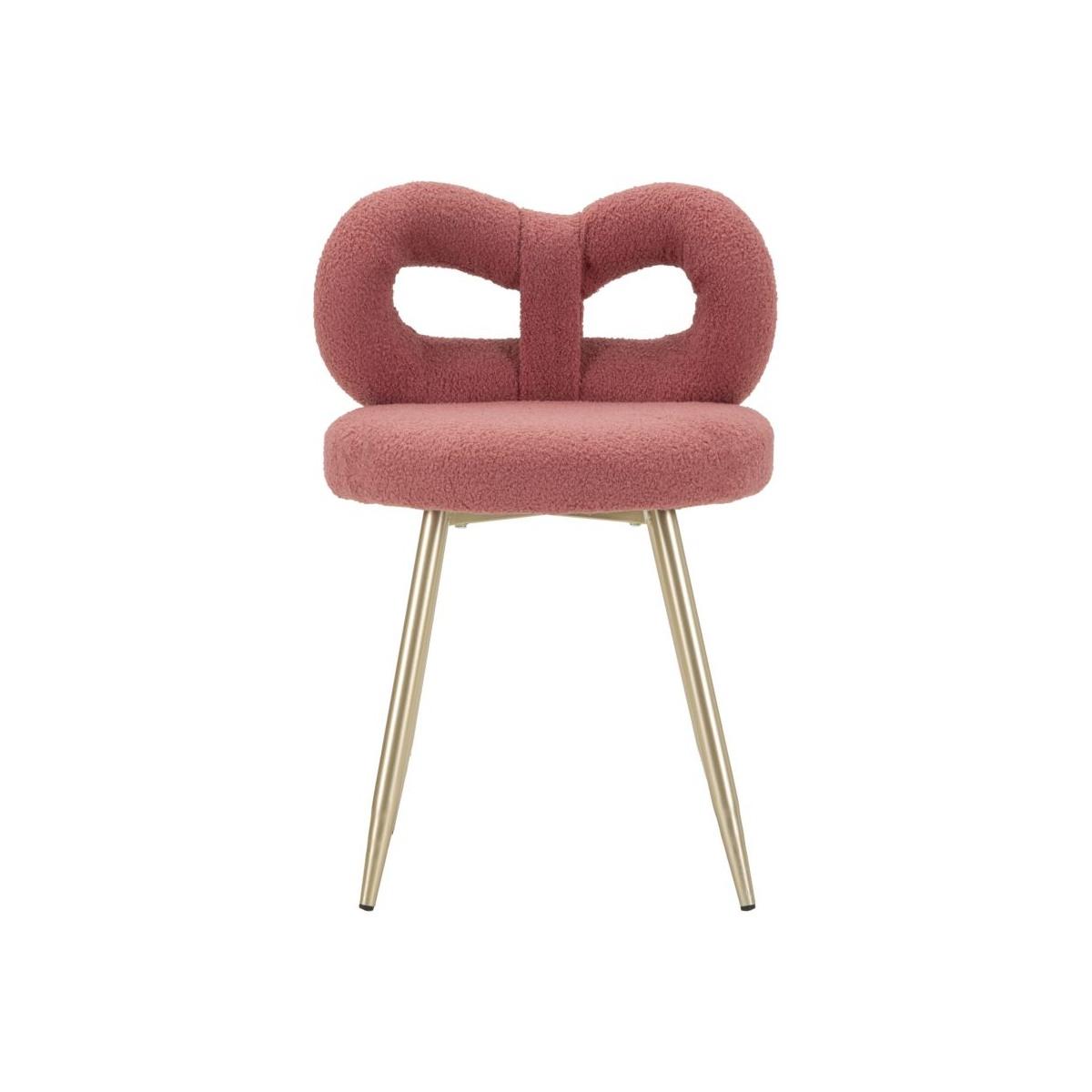 Sedia mini ilary rosa cm Ø 40x67<br> (altezza seduta cm 46)