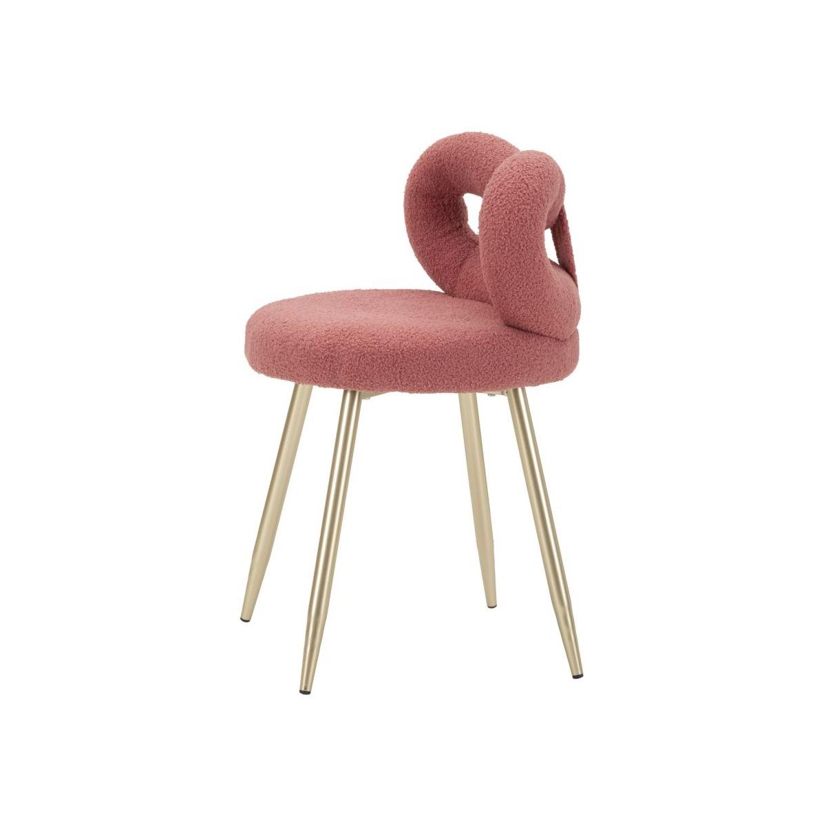Sedia mini ilary rosa cm Ø 40x67<br> (altezza seduta cm 46)