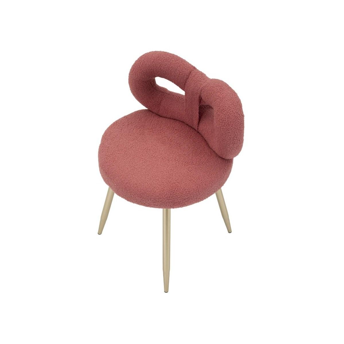 Sedia mini ilary rosa cm Ø 40x67<br> (altezza seduta cm 46)