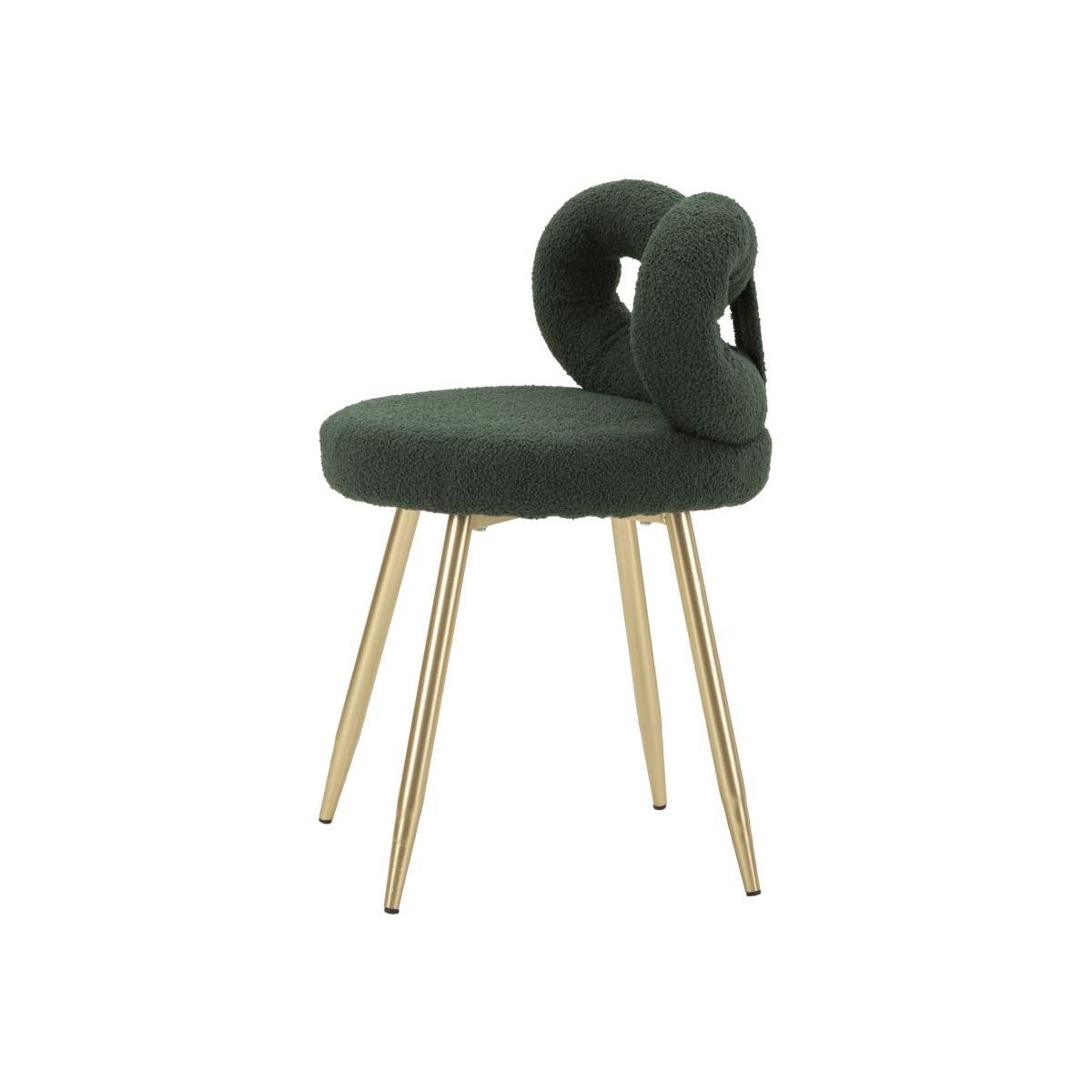 Sedia mini ilary verde cm Ø 40x67<br> (altezza seduta cm 46)