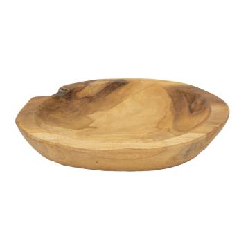 S/tasche tipic in teak ric. cm Ø 25x5 min2 (pezzi unici - non rip. in serie)