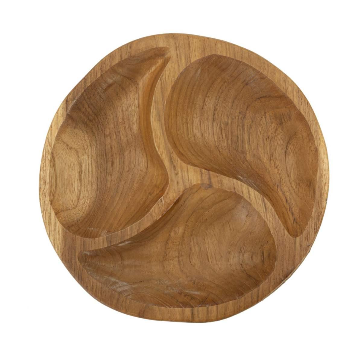 S/tasche 3 parti in teak ric. cm 25,5x3 min2 (pezzi unici - non rip. in serie)