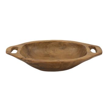S/tasche wan in teak riciclato cm 37x26,5x7 (pezzi unici - non rip. in serie)