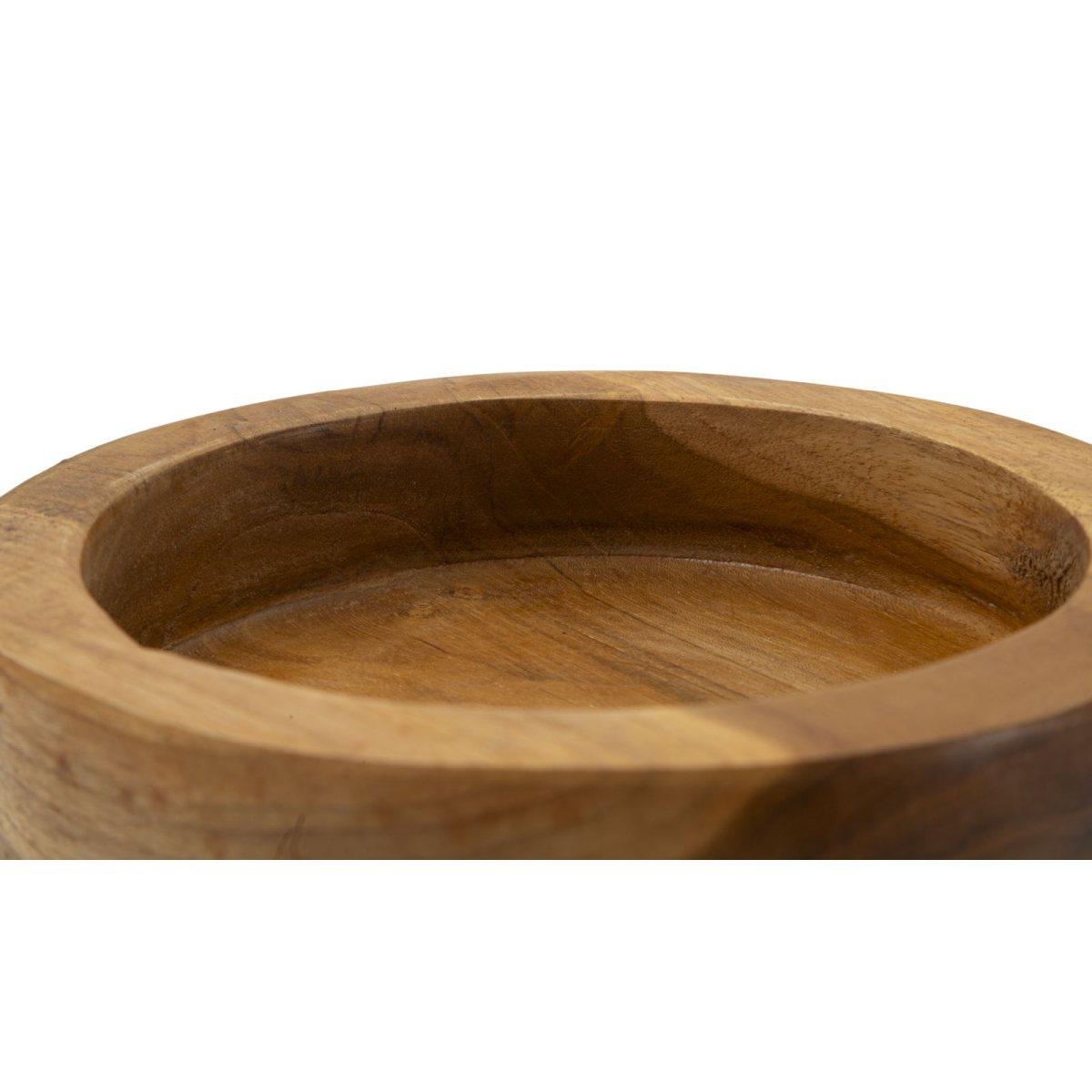 S/tasche erusi simple in teak ric.cm Ø15x9,5 min2(pezzi unici-non rip.in serie)