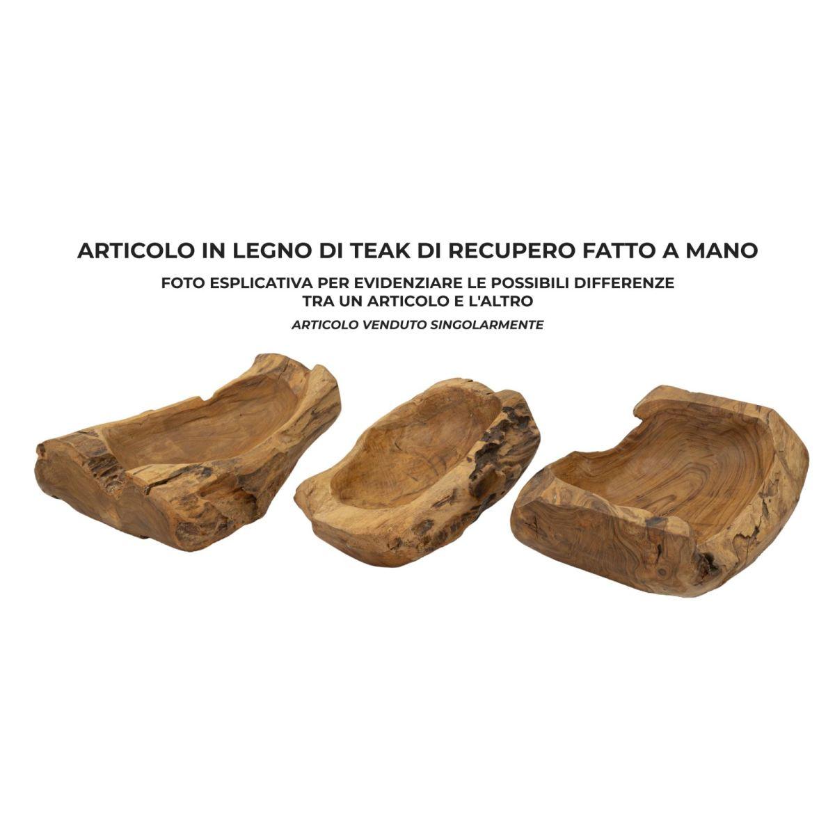 S/tasche narro in teak ric. cm 31x21x8 min 2 (pezzi unici - non rip. in serie)