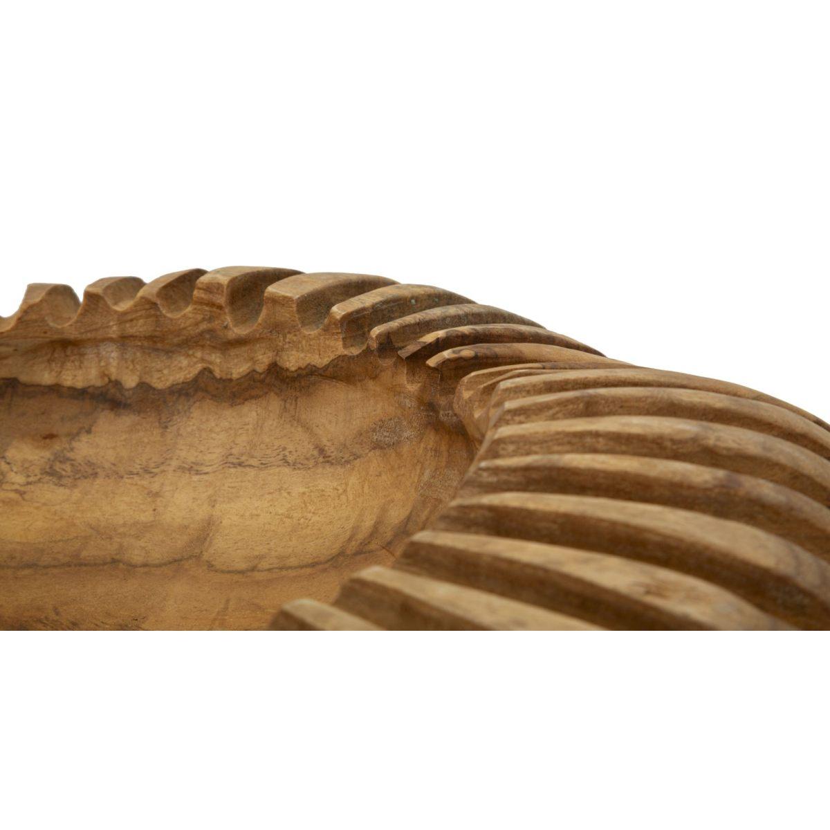 S/tasche geris in teak riciclato cm Ø 35x7 (pezzi unici - non rip. in serie)