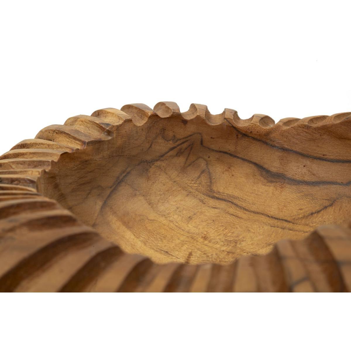 S/tasche geris in teak riciclato cm Ø 29x7 (pezzi unici - non rip. in serie)