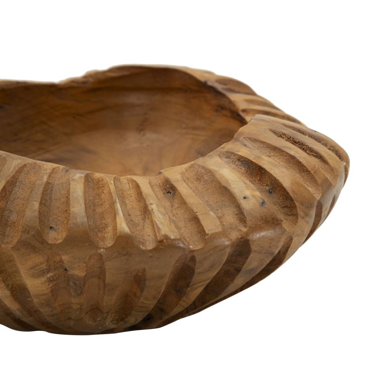 S/tasche geris in teak ric. cm Ø 19x8 min 2 (pezzi unici - non rip. in serie)