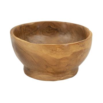 S/tasche butot in teak ric. cm Ø 15x8 min 2 (pezzi unici - non rip. in serie)