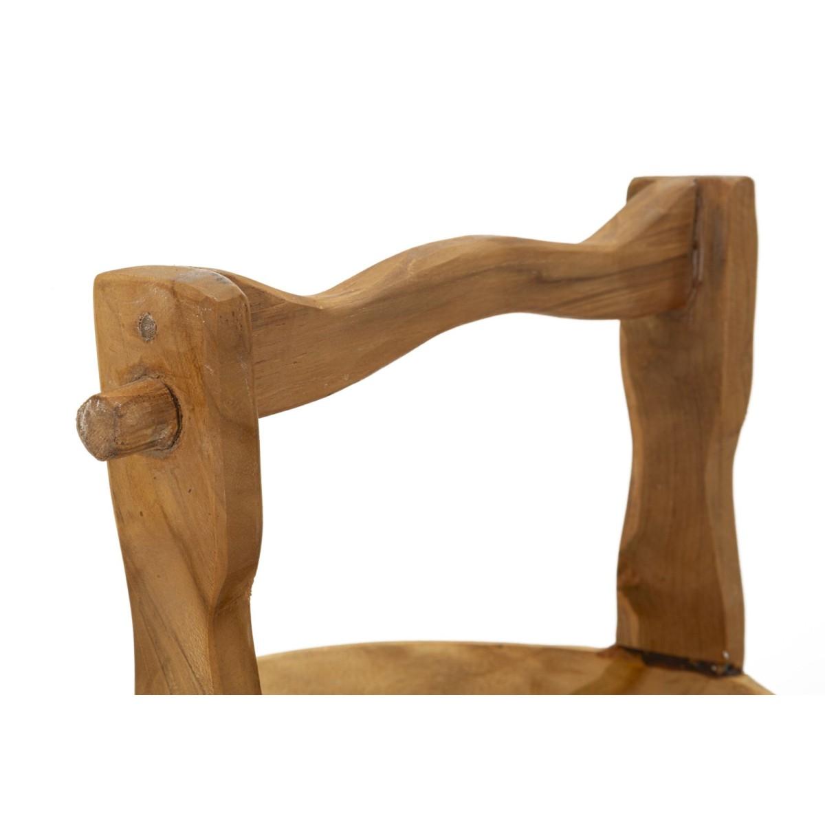 S/tasche timbo in teak riciclato cm 32x25x27 (pezzi unici - non rip. in serie)