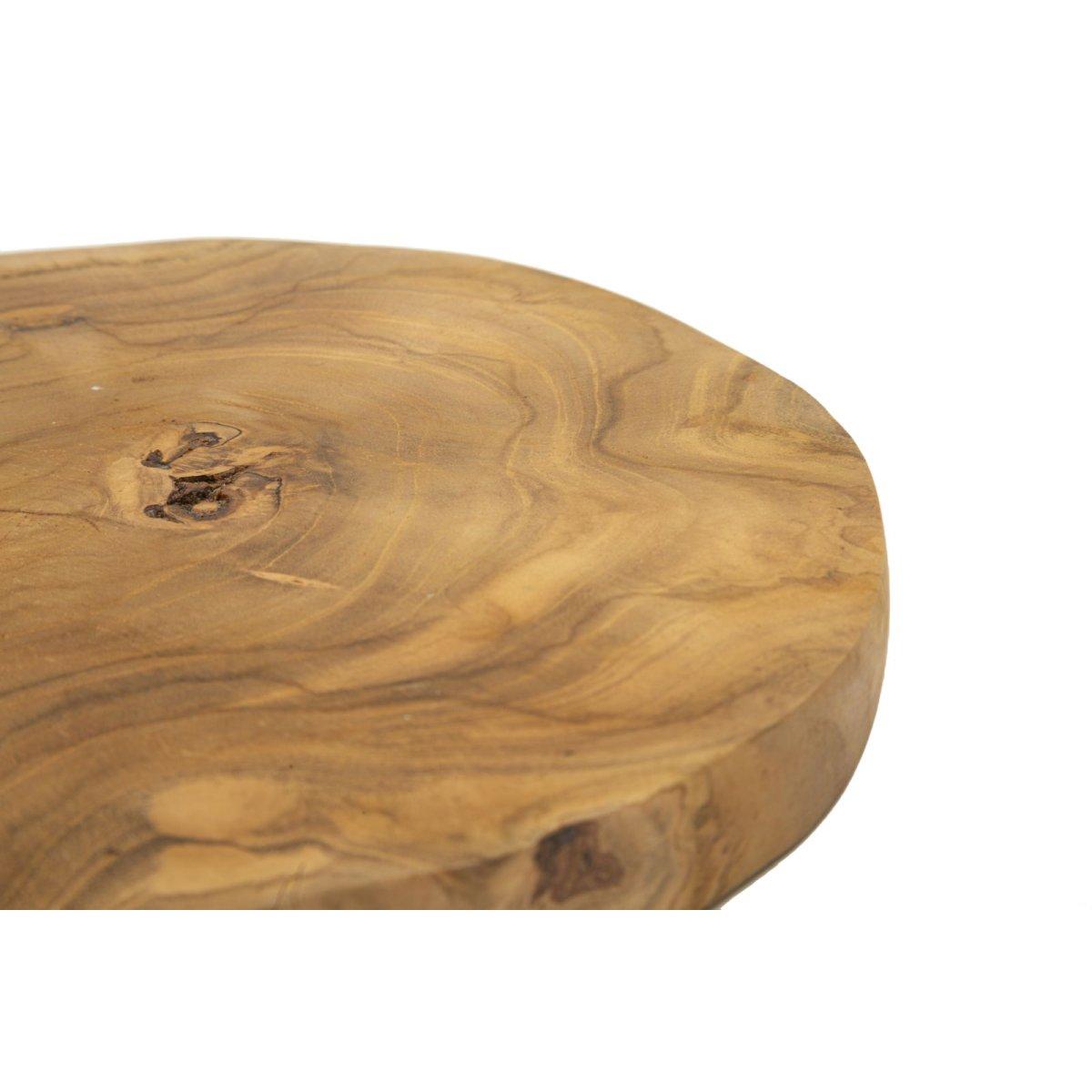 S/tasche pokon in teak ric. cm Ø 24x2 min 2 (pezzi unici - non rip. in serie)