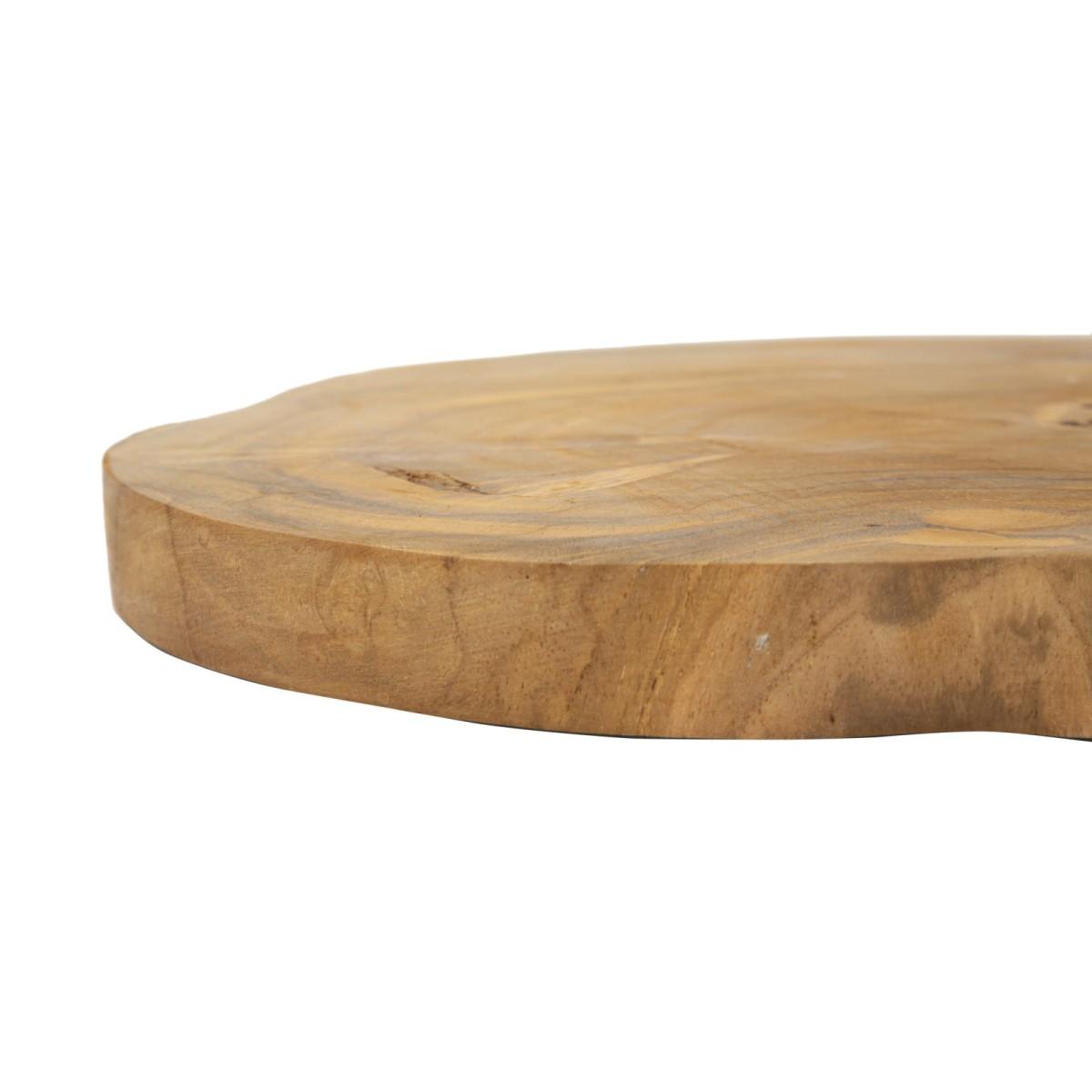 S/tasche pokon in teak ric. cm Ø 24x2 min 2 (pezzi unici - non rip. in serie)