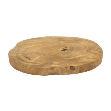 S/tasche pokon in teak ric. cm Ø 24x2 min 2 (pezzi unici - non rip. in serie)